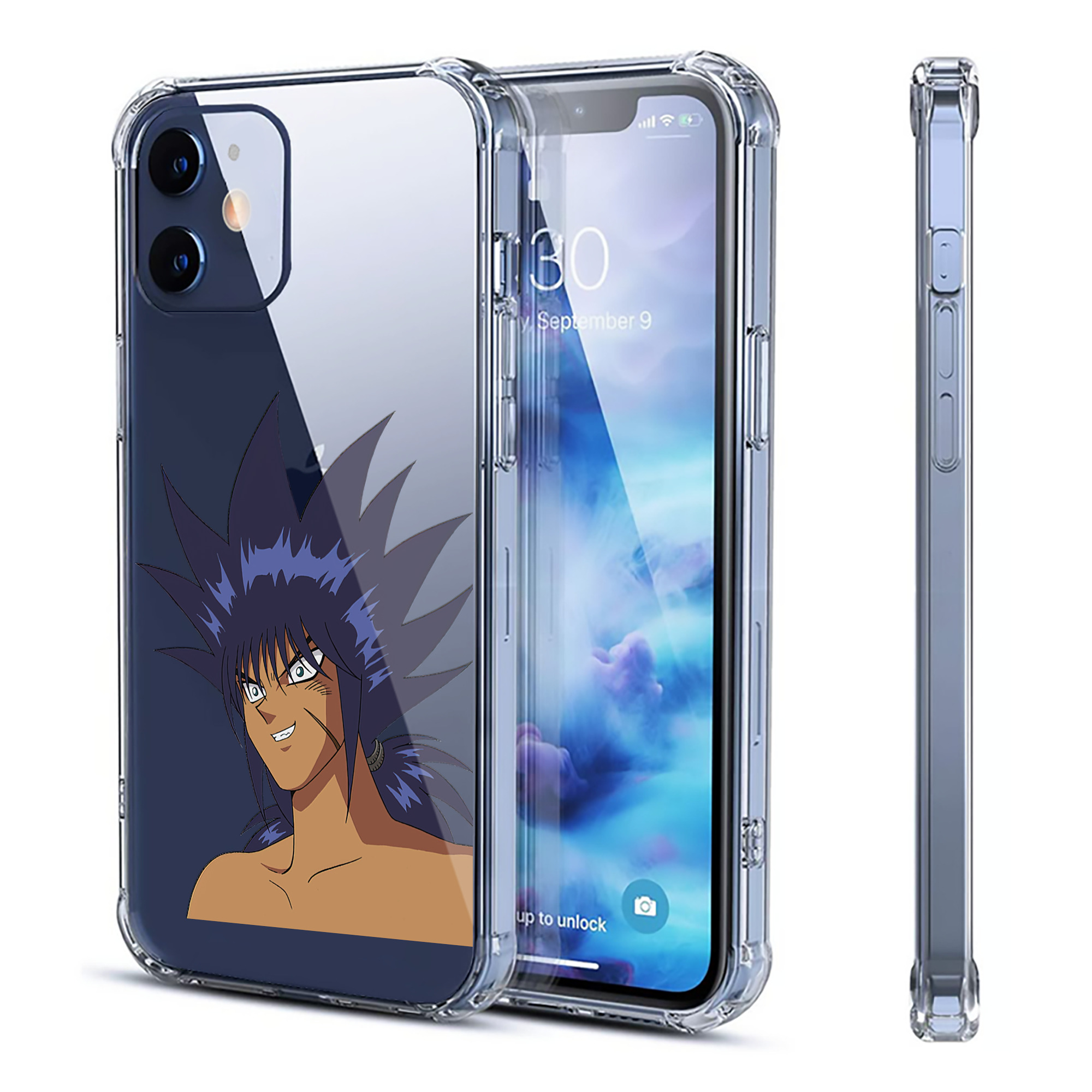 （画像用） 遊☆戯☆王 Yu-Gi-Oh! 【iPhone 12シリーズ対応】透明スマホケース（クリアソフトケース）